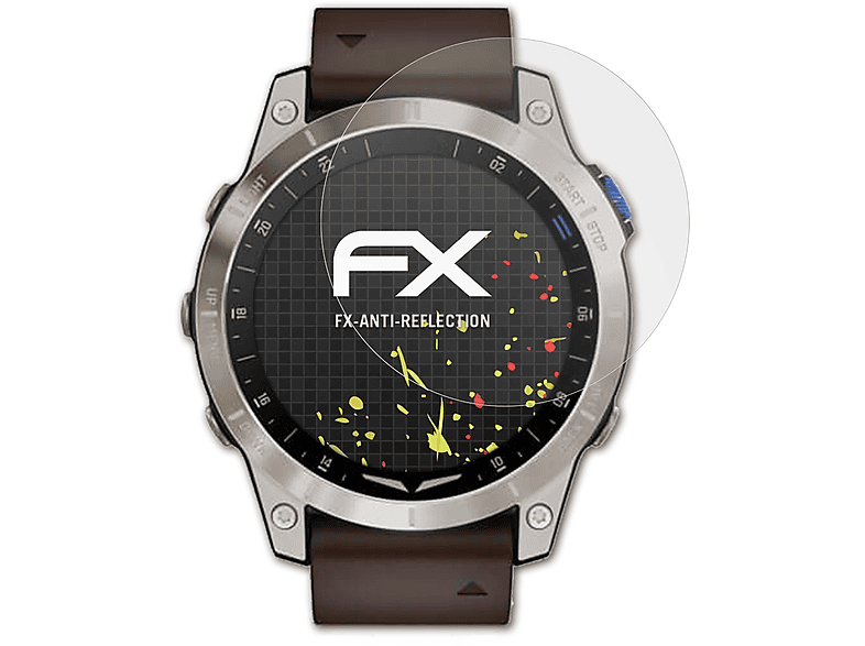 ATFOLIX 3x FX-Antireflex Displayschutz(für Garmin Mach 1) D2