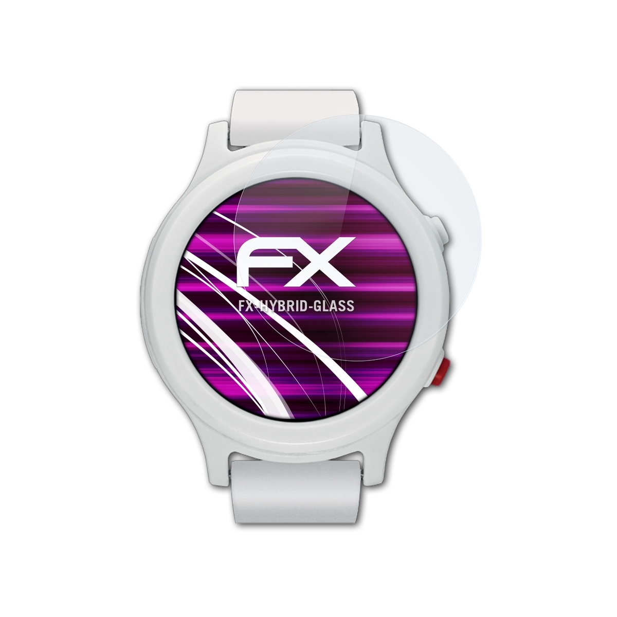 ATFOLIX FX-Hybrid-Glass Essence) Smartwatcher Schutzglas(für