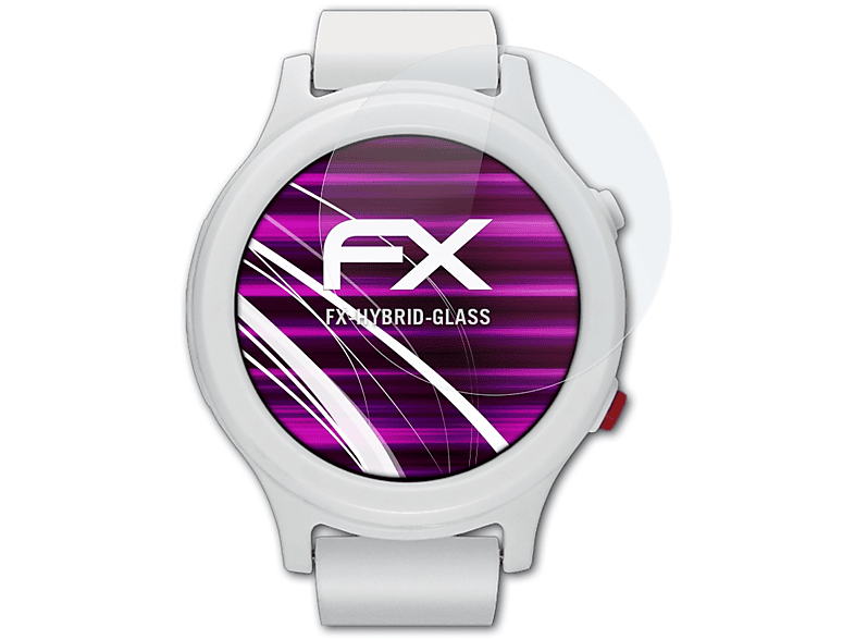 ATFOLIX FX-Hybrid-Glass Essence) Smartwatcher Schutzglas(für