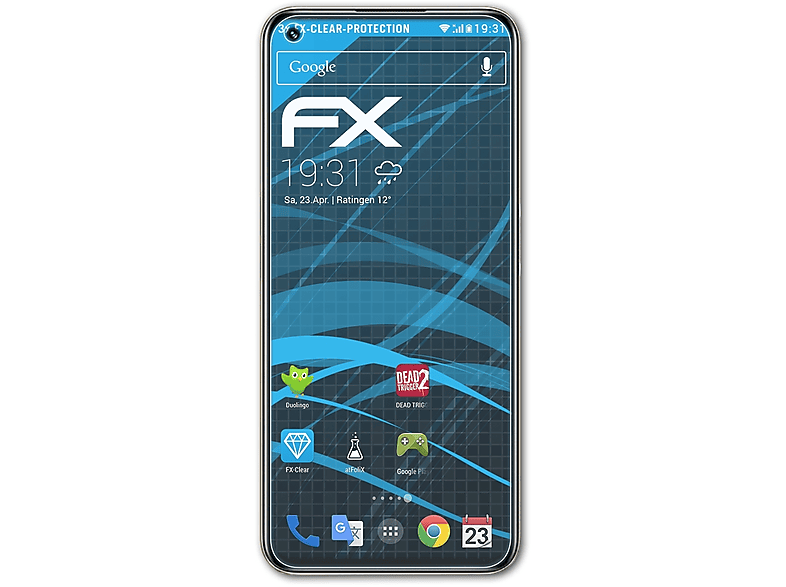 ATFOLIX Q5) Realme Displayschutz(für FX-Clear 3x
