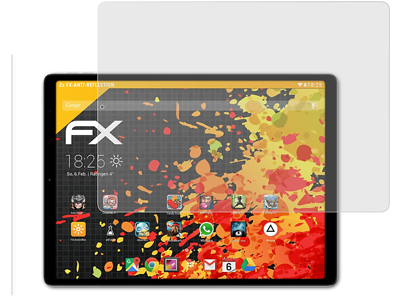 ATFOLIX 2x FX-Antireflex Displayschutz(für Chuwi HiPad Plus)