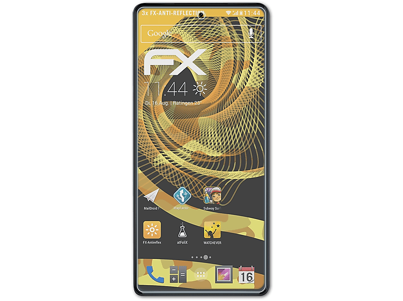 ATFOLIX 3x FX-Antireflex Displayschutz(für Motorola Edge+ (2022))