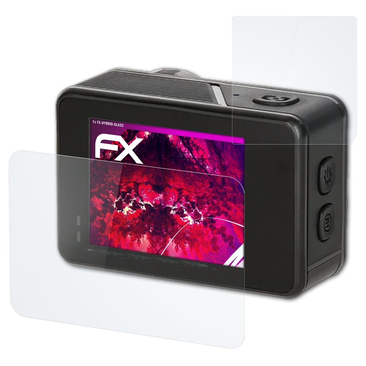 Rollei Plus) Schutzglas(für ATFOLIX 11S Actioncam FX-Hybrid-Glass
