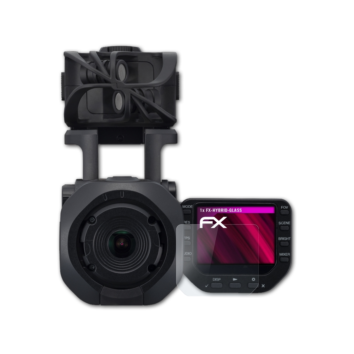 ATFOLIX FX-Hybrid-Glass Zoom Q8n) Schutzglas(für