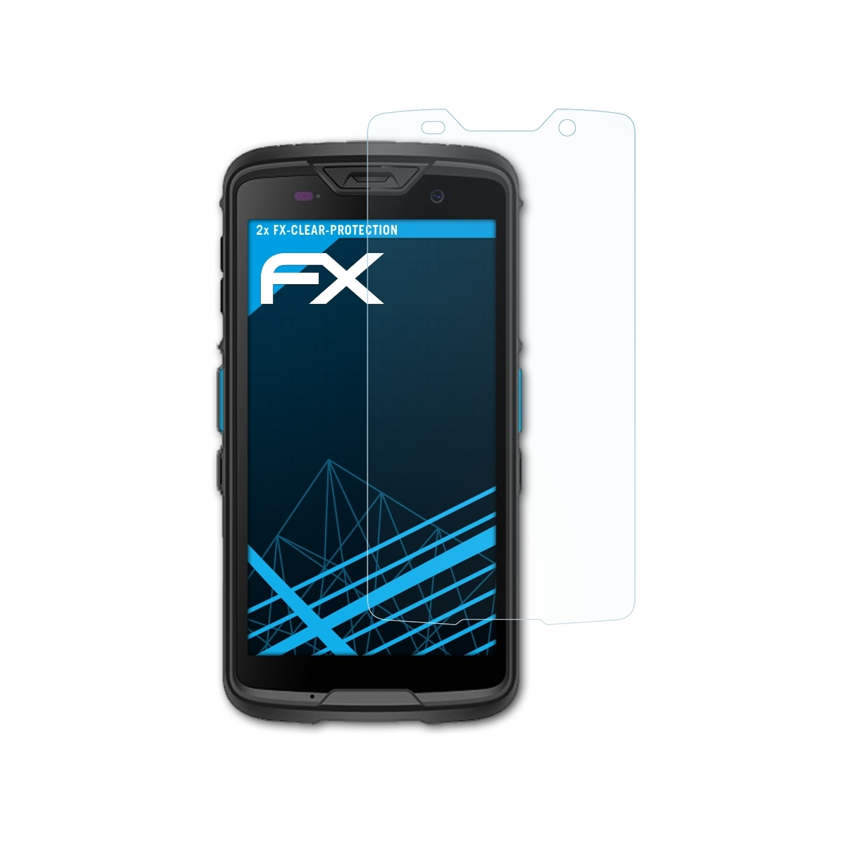 ATFOLIX 2x FX-Clear EA520) Displayschutz(für Unitech