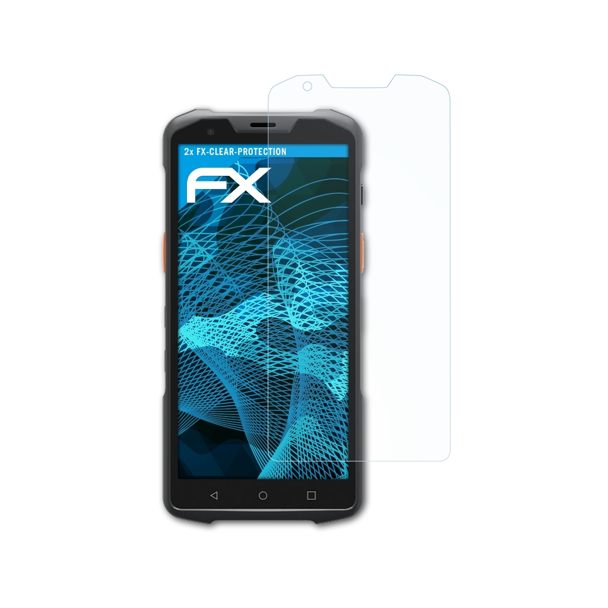 ATFOLIX 2x Displayschutz(für Sunmi L2H) FX-Clear