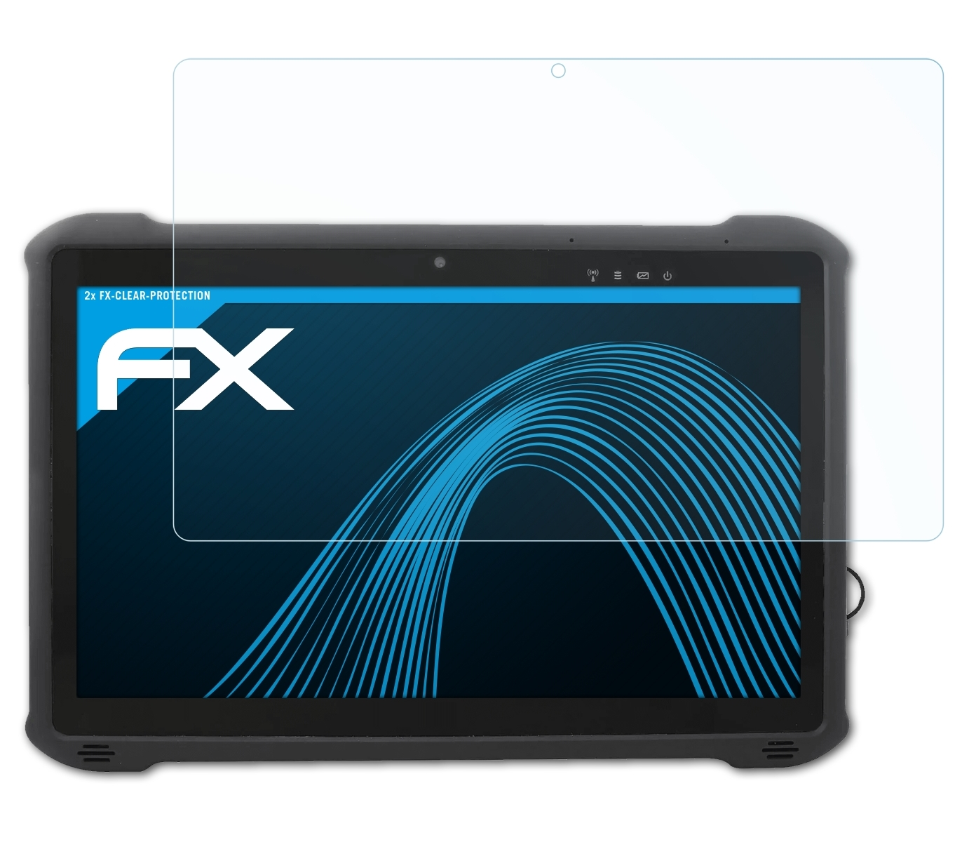 ATFOLIX Werock 2x Displayschutz(für Rocktab FX-Clear U212)