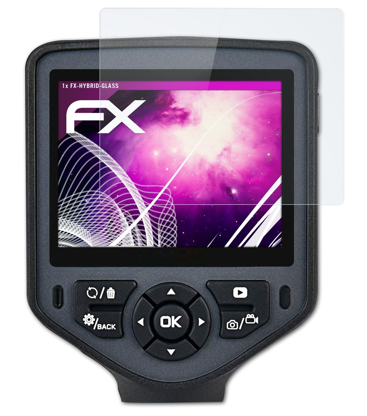 ATFOLIX FX-Hybrid-Glass Autel MaxiVideo Schutzglas(für MV460)