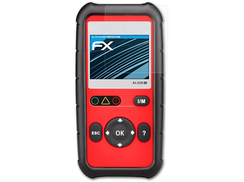 ATFOLIX 2x FX-Clear Displayschutz(für Autel AutoLink AL529)