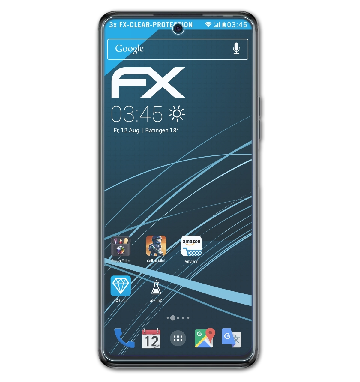 ATFOLIX 3x Tecno FX-Clear Pova 5G) Displayschutz(für