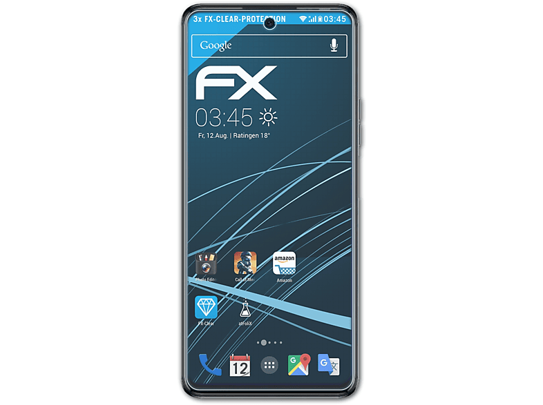 ATFOLIX 3x Tecno FX-Clear Pova 5G) Displayschutz(für