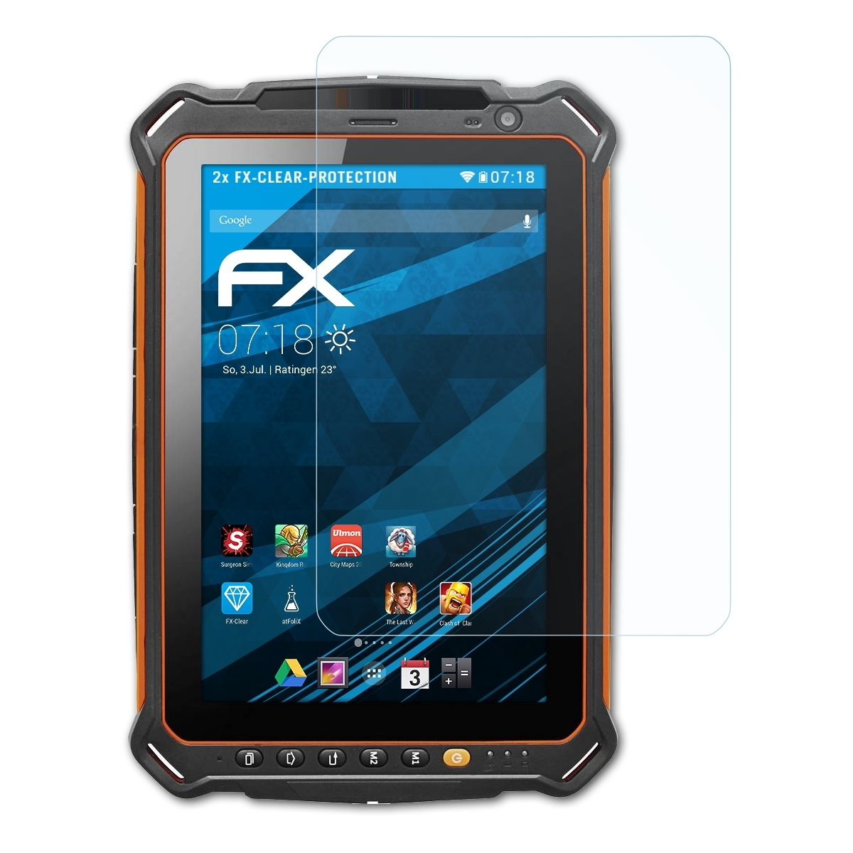ATFOLIX 2x FX-Clear IS930.1) i.safe Displayschutz(für