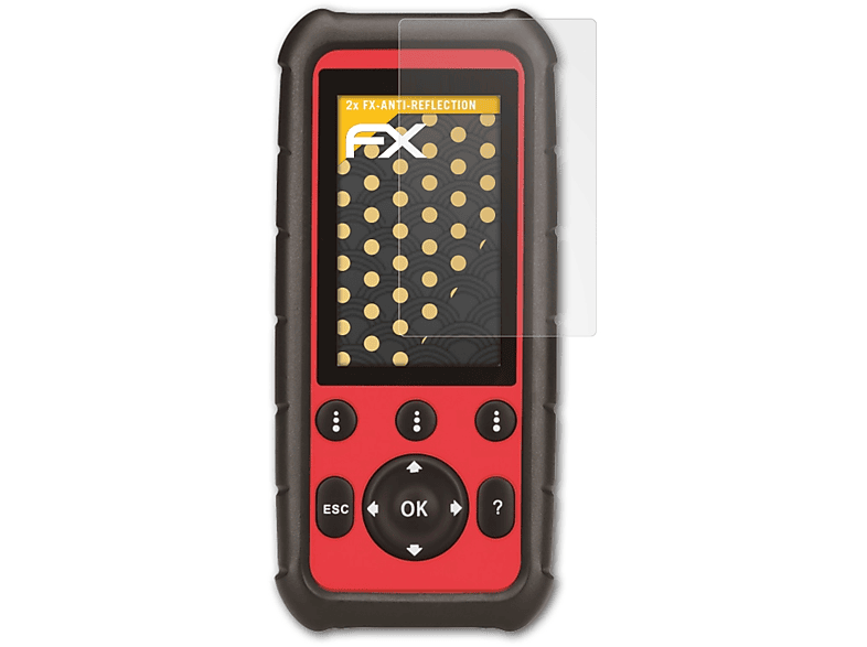 ATFOLIX 2x FX-Antireflex Pro) MD808 Displayschutz(für MaxiDiag Autel