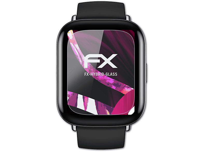 FX-Hybrid-Glass Zepp Square) Amazfit ATFOLIX Schutzglas(für E