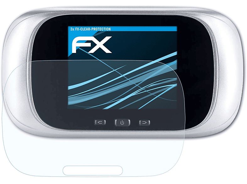 ATFOLIX 3x FX-Clear Displayschutz(für ZX8070-944) Somikon