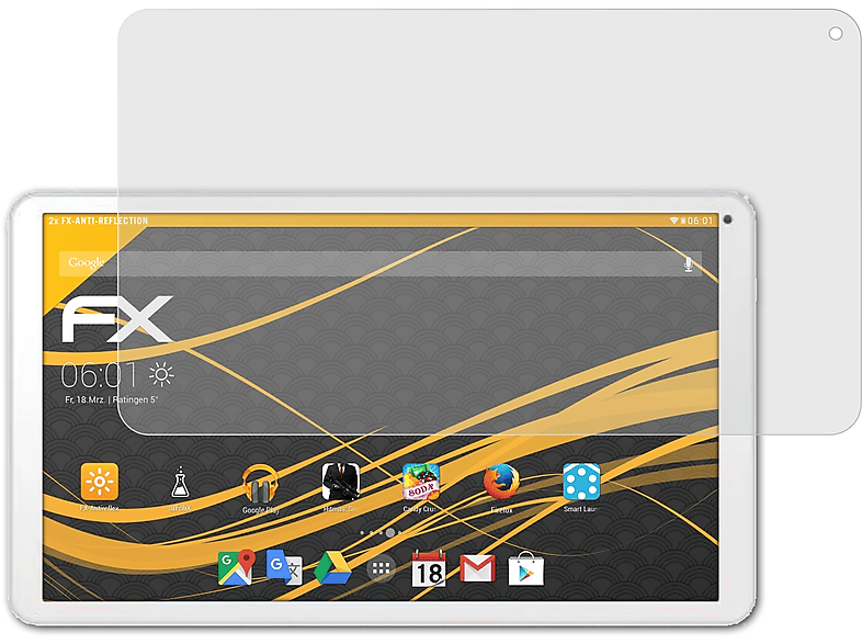 ATFOLIX 2x FX-Antireflex Displayschutz(für Archos T101 WiFi)