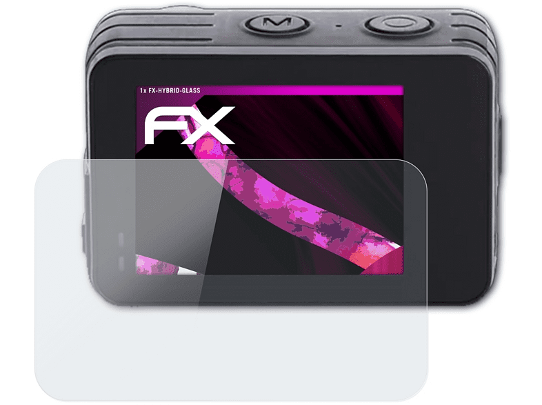 ATFOLIX FX-Hybrid-Glass 10S Plus) Actioncam Schutzglas(für Rollei
