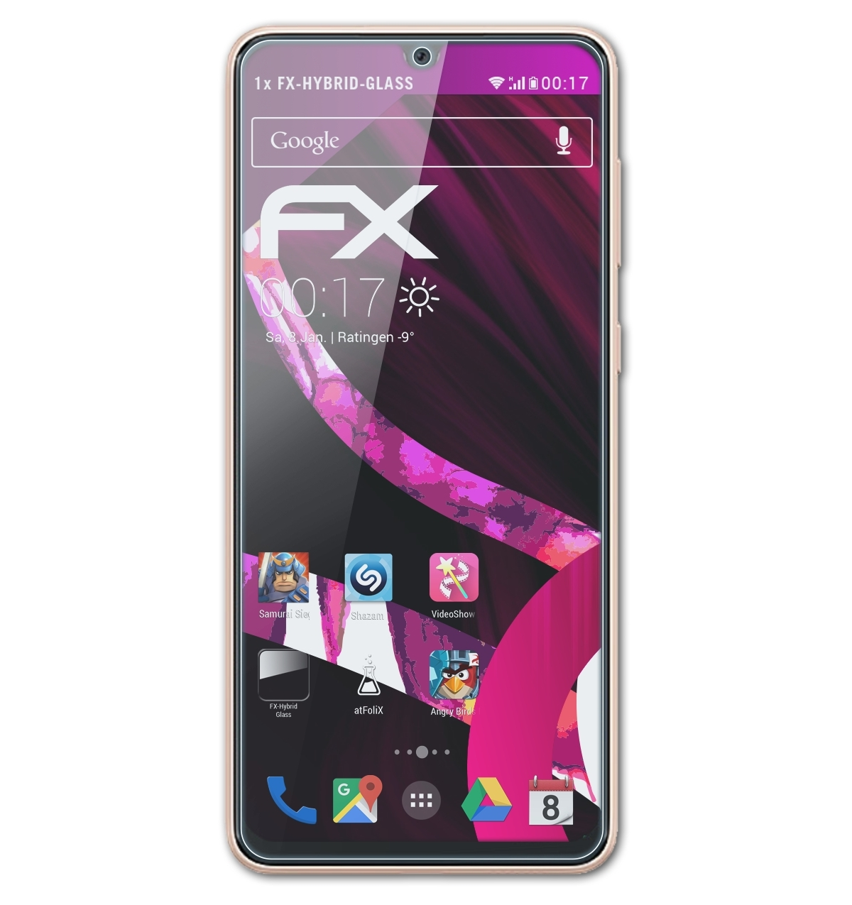ATFOLIX FX-Hybrid-Glass Schutzglas(für Samsung Galaxy 5G) A33