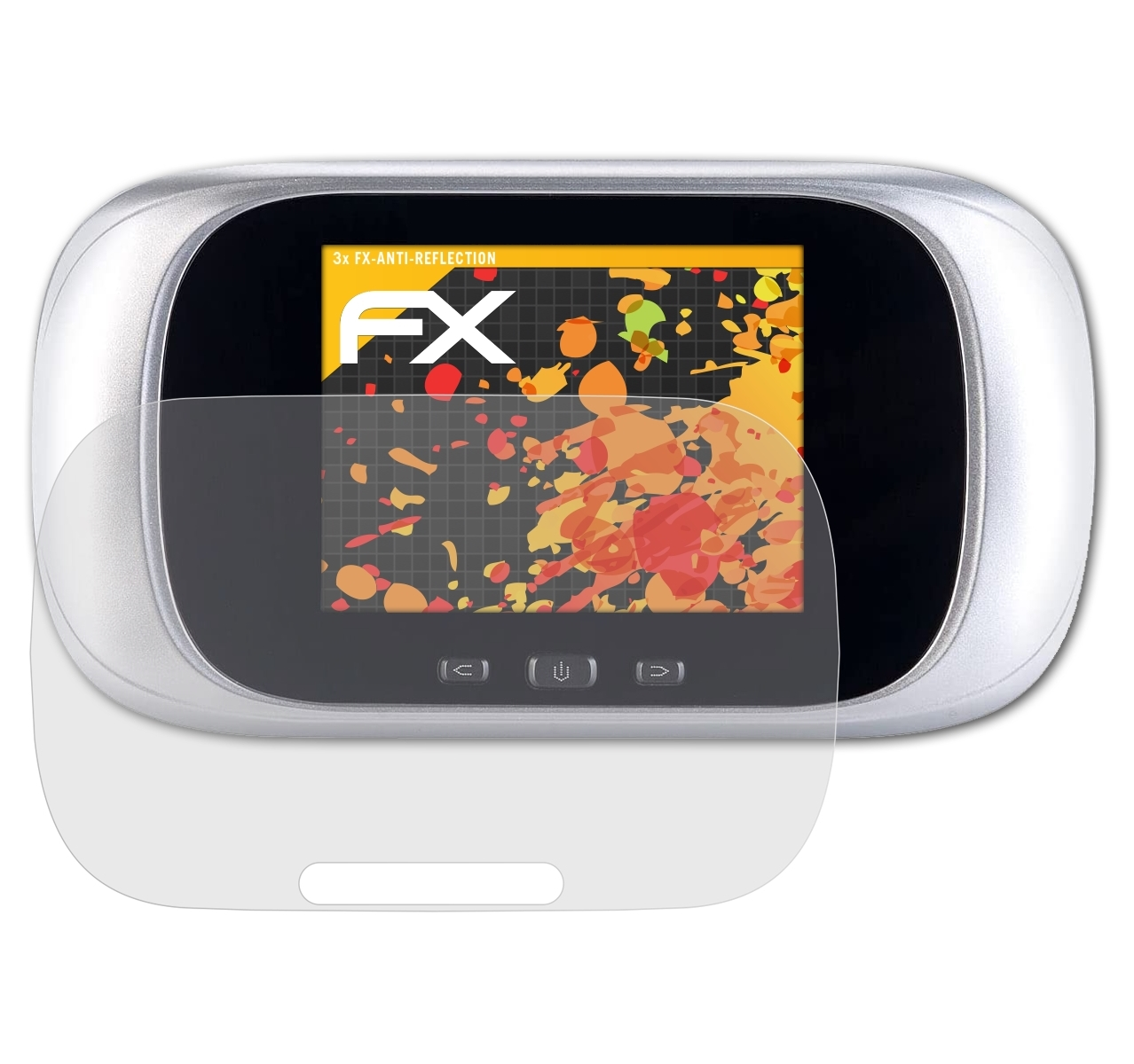3x FX-Antireflex ATFOLIX Somikon Displayschutz(für ZX8070-944)