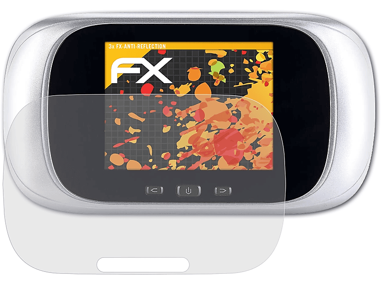 ATFOLIX 3x FX-Antireflex Displayschutz(für Somikon ZX8070-944)