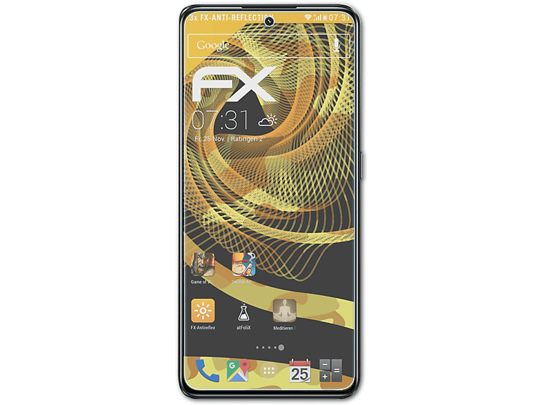 ATFOLIX 3x FX-Antireflex Displayschutz(für Realme 3) Neo GT