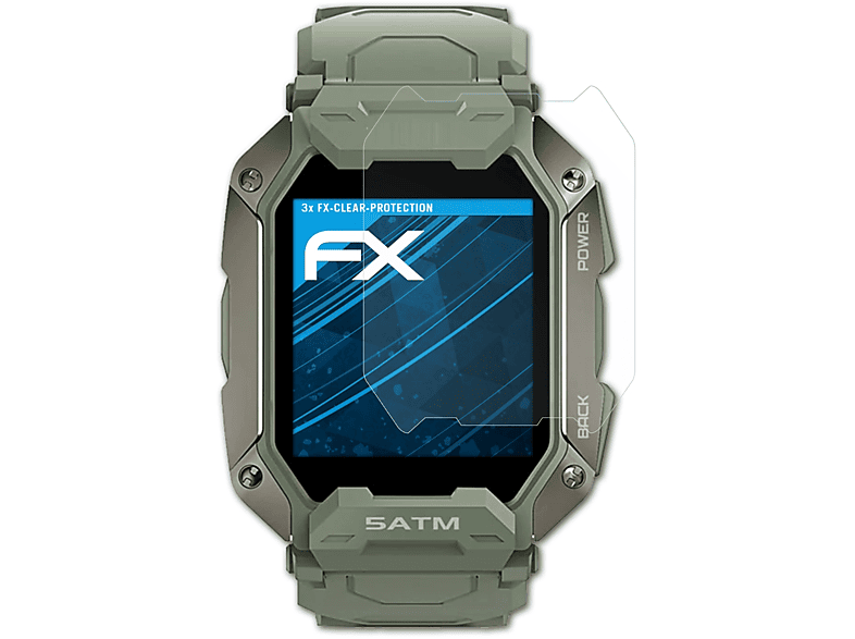 ATFOLIX 3x FX-Clear Displayschutz(für Kospet Tank M1)