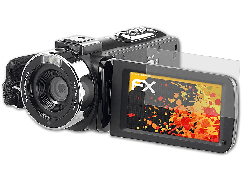 ATFOLIX 3x FX-Antireflex Displayschutz(für Somikon NX4907-944)