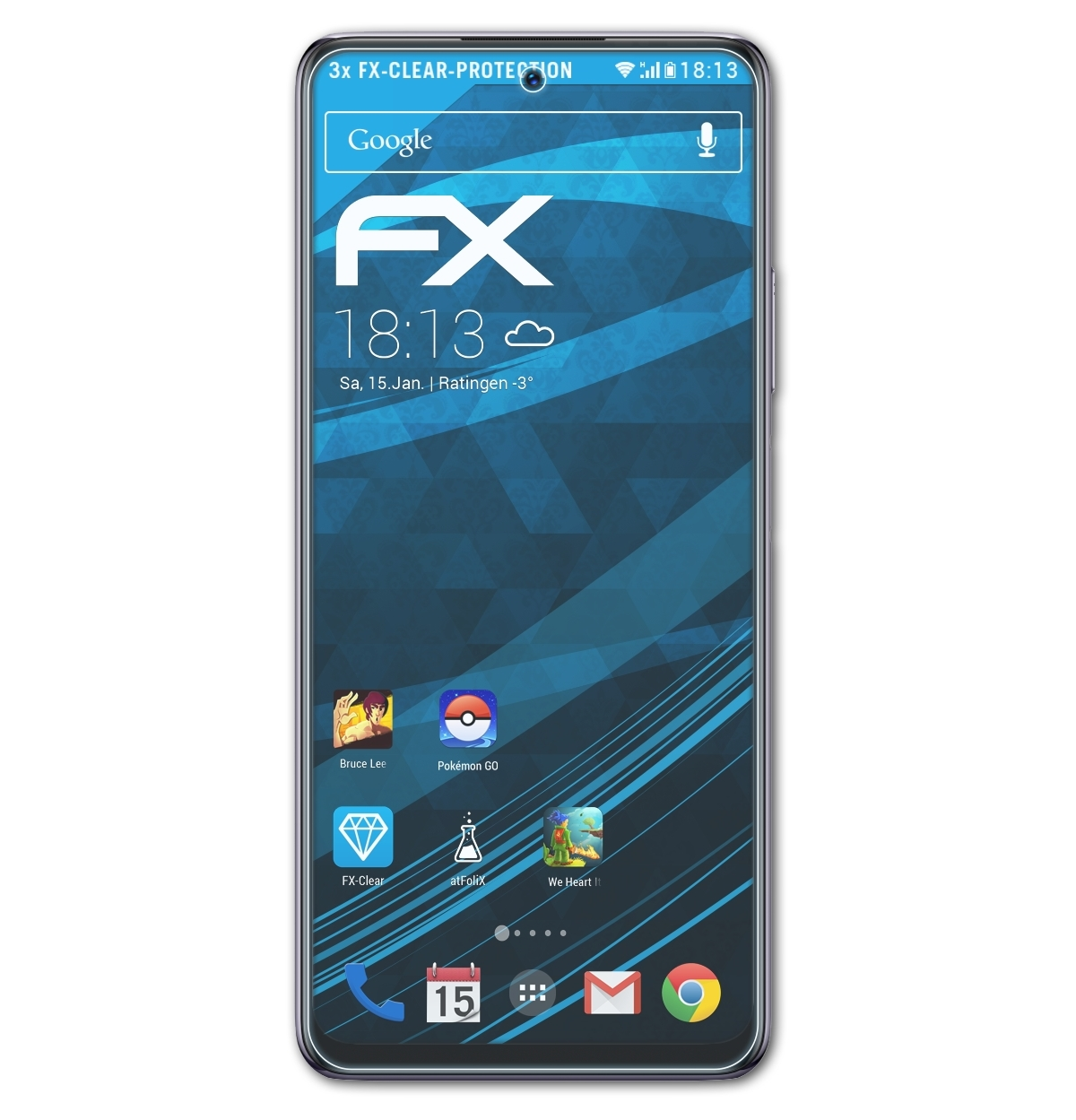 ATFOLIX 3x FX-Clear Displayschutz(für Note 10) Infinix