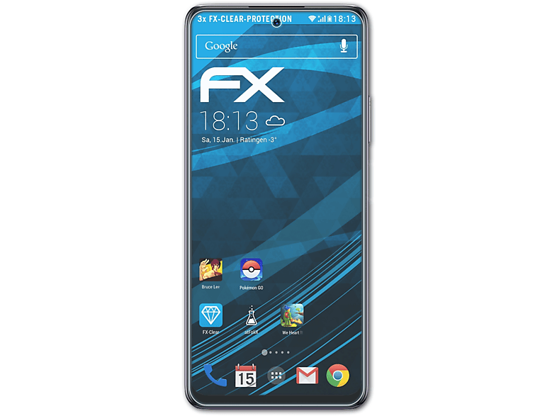 ATFOLIX 3x FX-Clear Displayschutz(für Infinix Note 10)