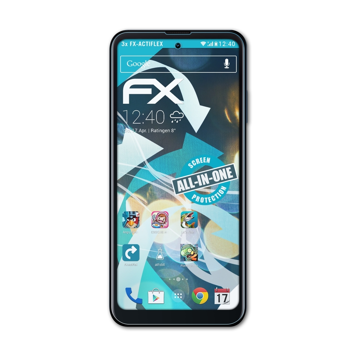 FX-ActiFleX Nokia 3x ATFOLIX X100) Displayschutz(für