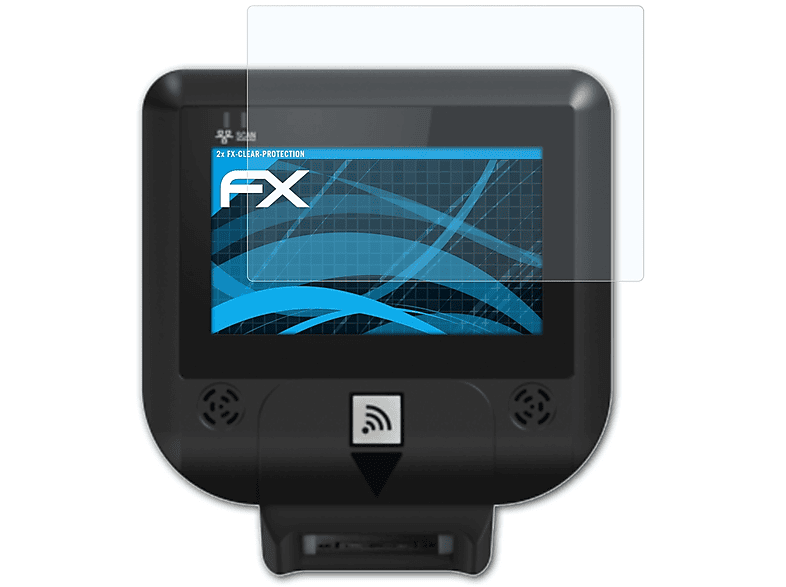 ATFOLIX 2x FX-Clear Displayschutz(für Newland NQuire 350 Skate)