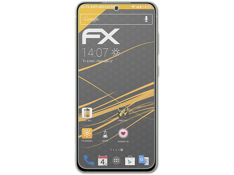 Galaxy Displayschutz(für ATFOLIX FE) 3x FX-Antireflex Samsung S21