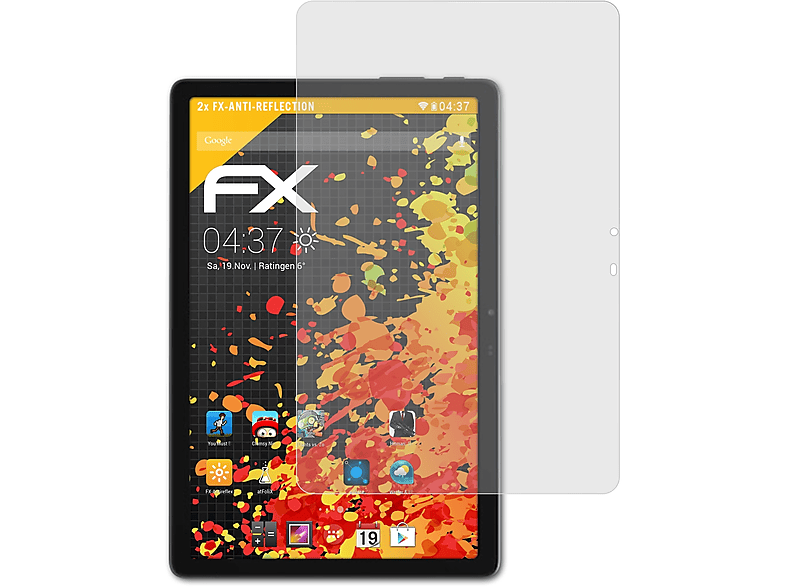 ATFOLIX Displayschutz(für Alldocube X) 2x Smile FX-Antireflex