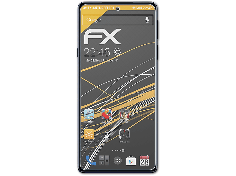 FX-Antireflex Displayschutz(für 3x ATFOLIX Edge X30) Motorola