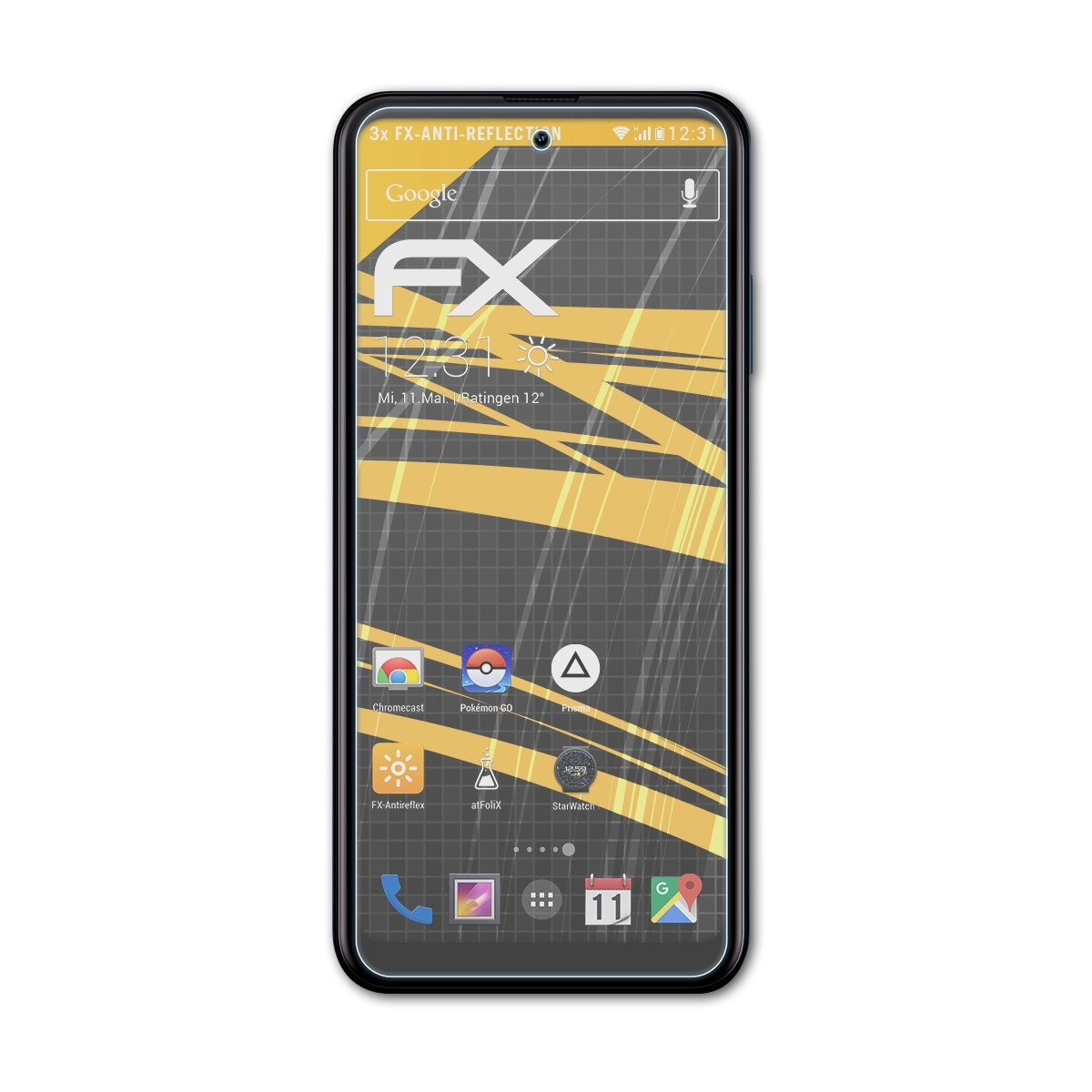ATFOLIX FX-Antireflex Nokia X100) Displayschutz(für 3x