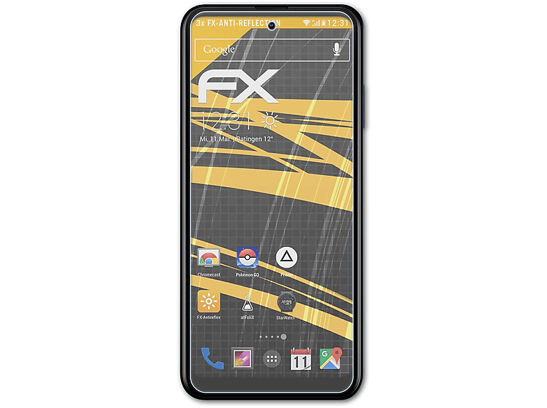 ATFOLIX 3x X100) Nokia Displayschutz(für FX-Antireflex