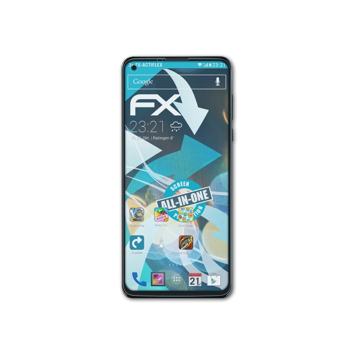 5G (2021)) Moto ATFOLIX FX-ActiFleX G Stylus Displayschutz(für 3x Motorola
