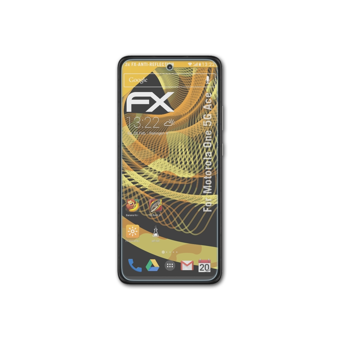 ATFOLIX 3x Motorola 5G Displayschutz(für Ace) One FX-Antireflex