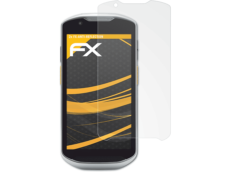ATFOLIX 2x FX-Antireflex Displayschutz(für Zebra TC52x / TC57x)