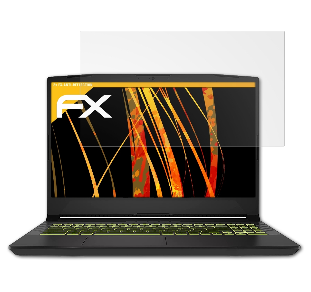 ATFOLIX 2x FX-Antireflex Displayschutz(für 15) MSI Alpha