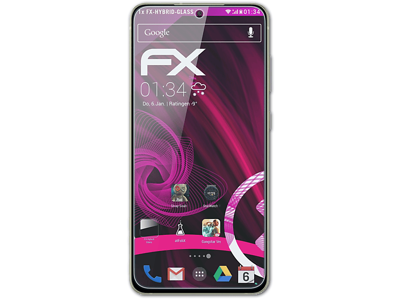 ATFOLIX FX-Hybrid-Glass Schutzglas(für Samsung Galaxy S21 FE)