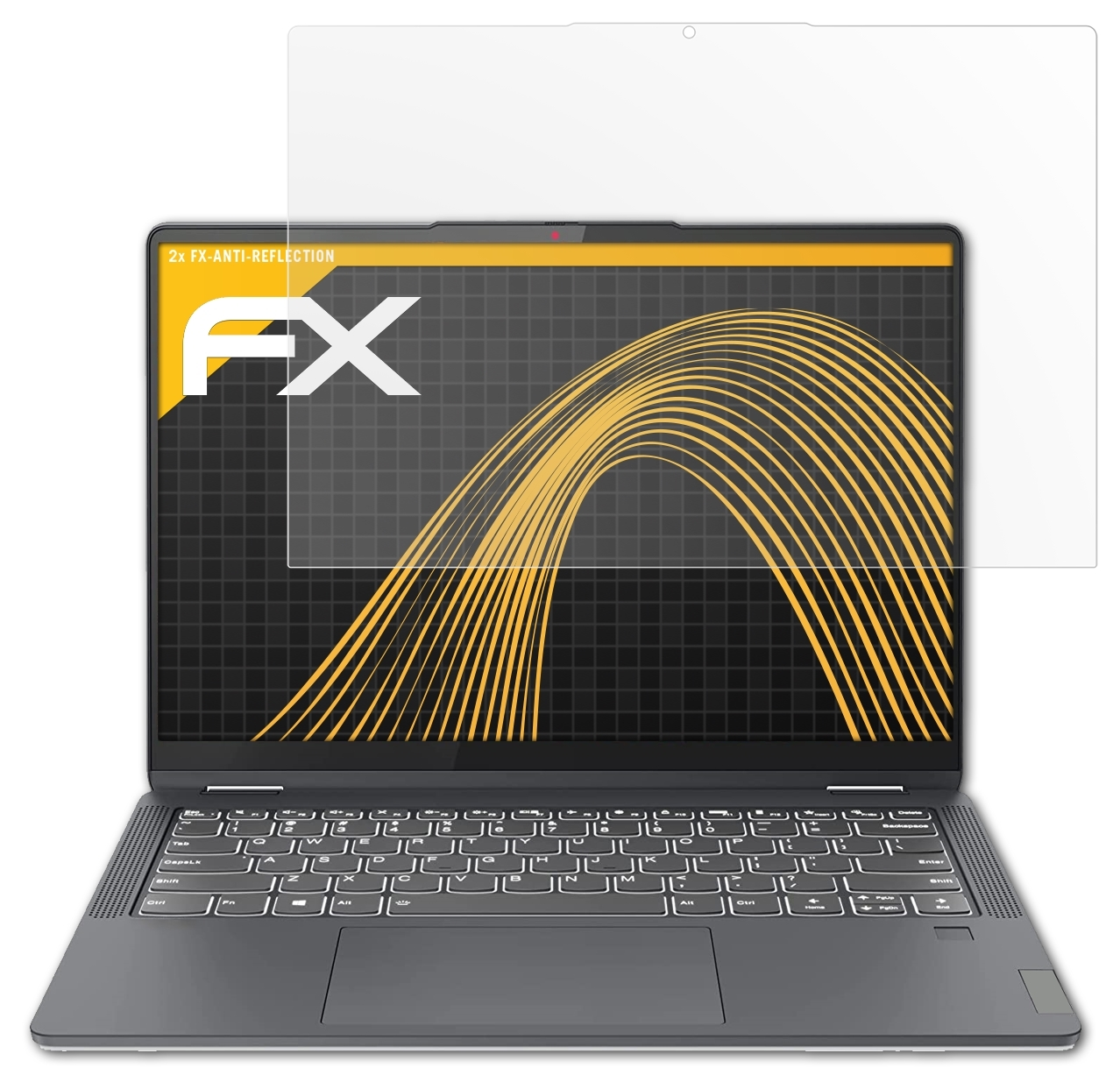 ATFOLIX 2x FX-Antireflex Displayschutz(für Lenovo Inch)) (14 Flex 5 IdeaPad
