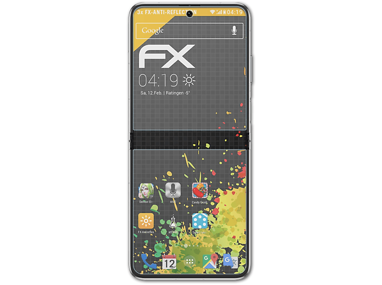 ATFOLIX P50 Displayschutz(für Pocket) FX-Antireflex 3x Huawei
