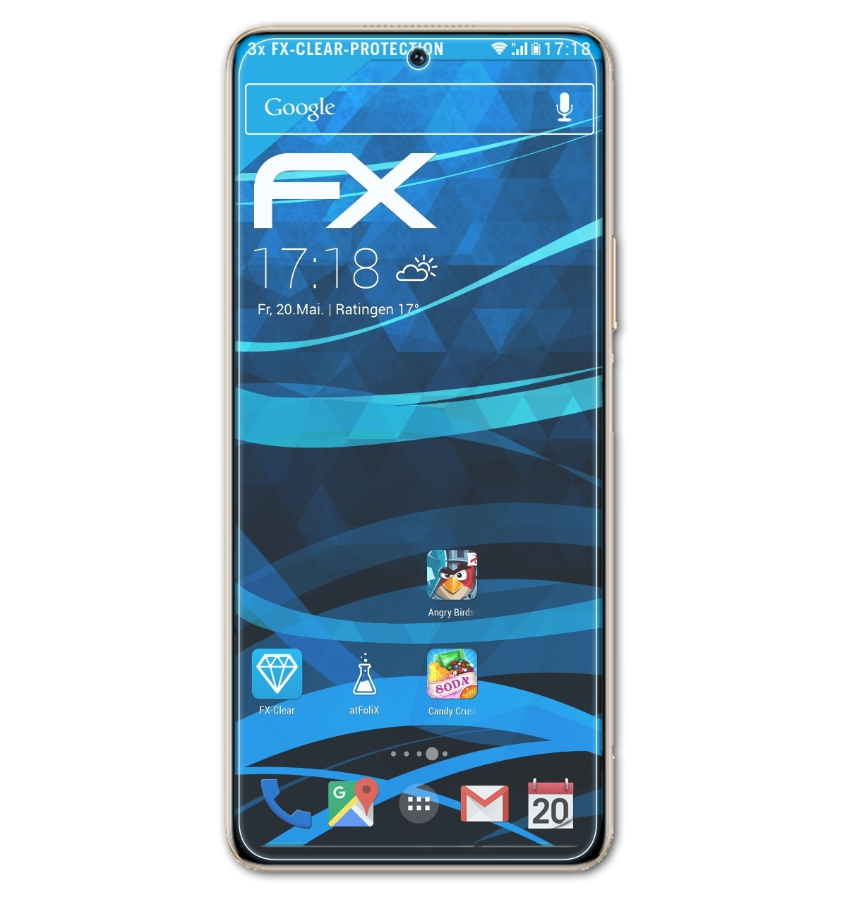 ATFOLIX 3x FX-Clear Displayschutz(für Honor X30)