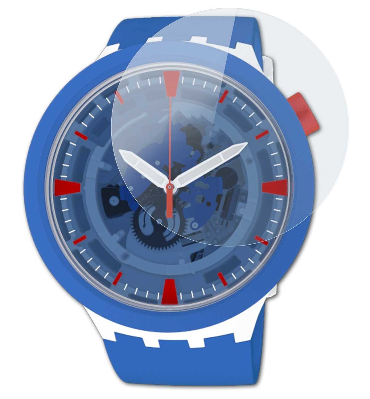Swatch FX-Hybrid-Glass ATFOLIX Schutzglas(für Jumpsuit)