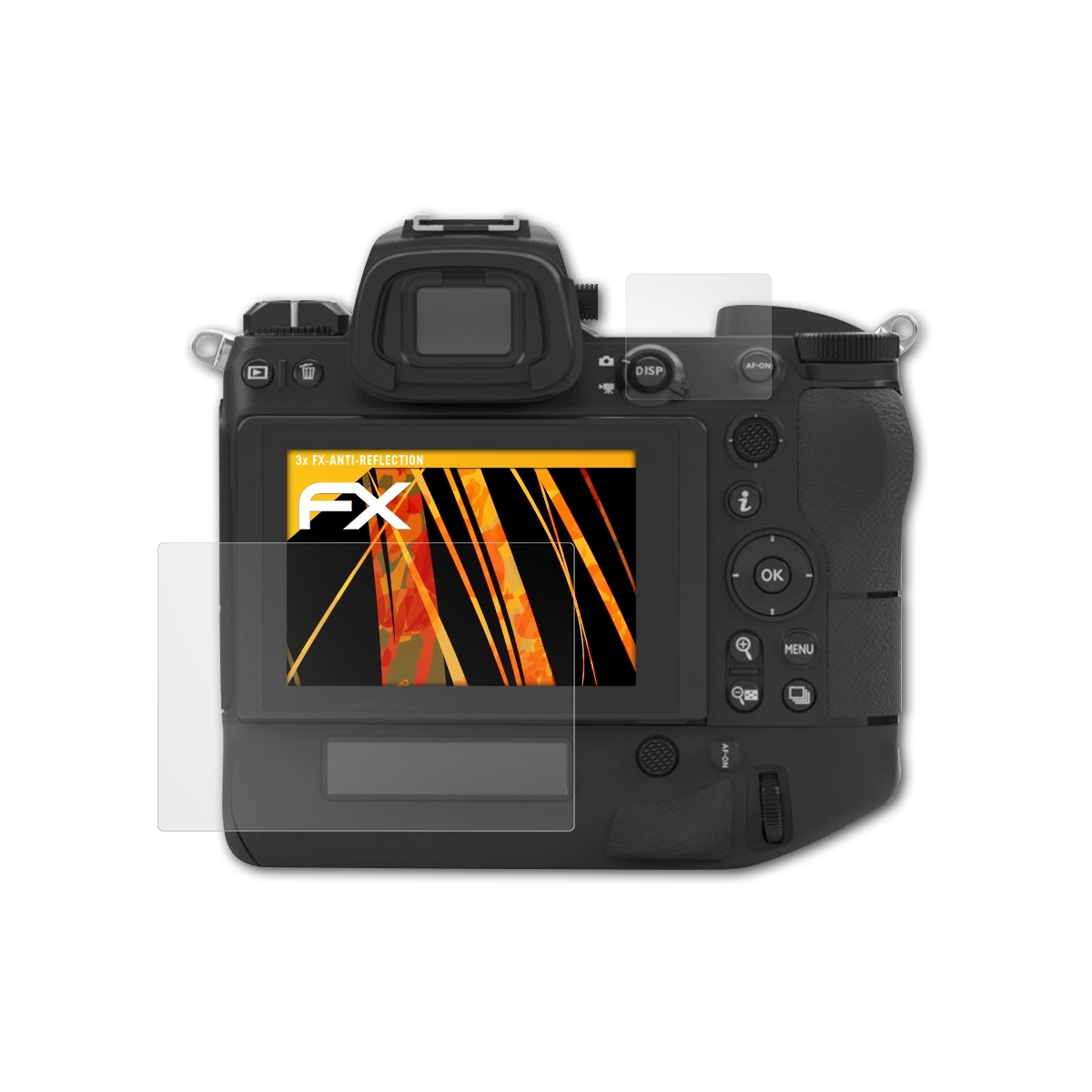 ATFOLIX 3x 9) Nikon Z FX-Antireflex Displayschutz(für