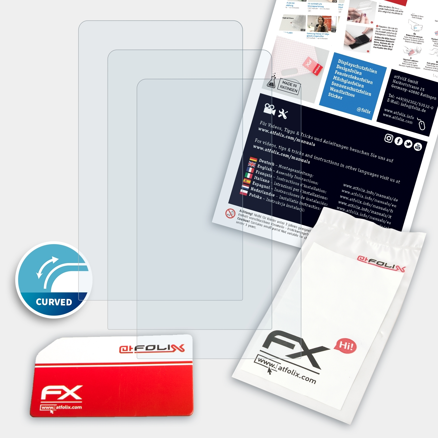 ATFOLIX 3x FX-ActiFleX Displayschutz(für HiBy Pro) R6