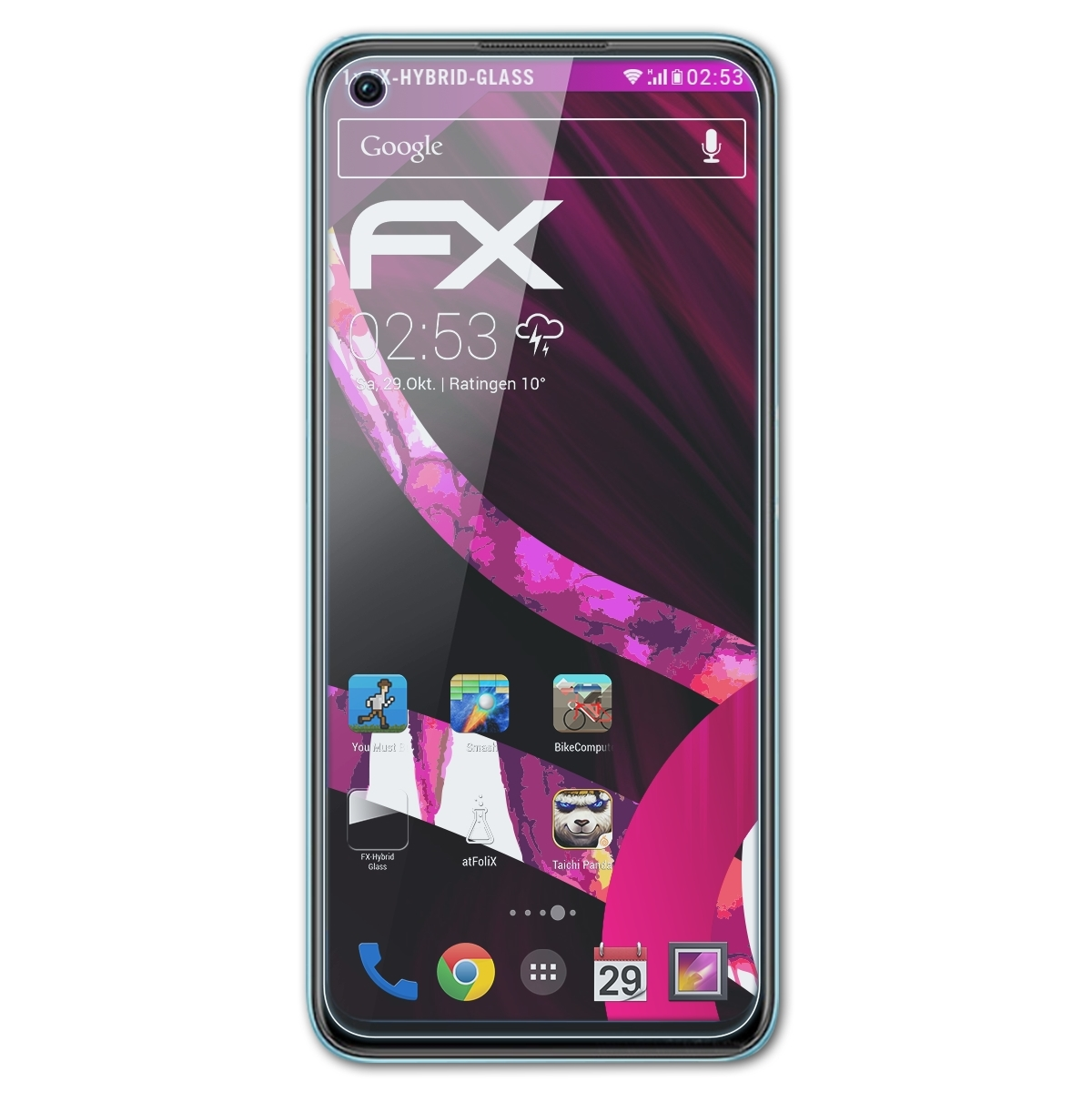 Schutzglas(für ATFOLIX A36) Oppo FX-Hybrid-Glass