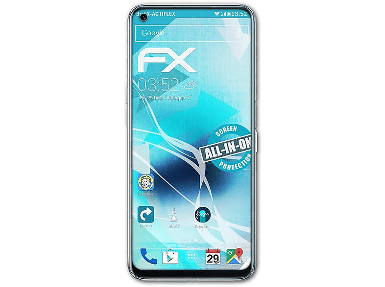 ATFOLIX 3x FX-ActiFleX Realme 30) Displayschutz(für Narzo