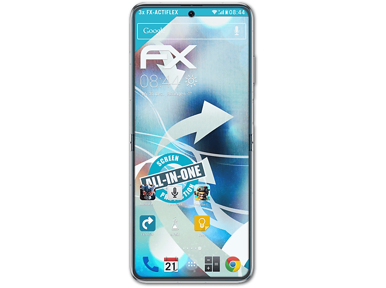 ATFOLIX 3x FX-ActiFleX Displayschutz(für Huawei Pocket) P50